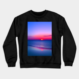 STUNNING PURPLE AND ORANGE OCEAN SUNSET Crewneck Sweatshirt